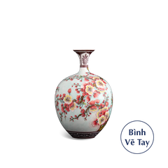 Bình hoa 30 cm - Hoa Đào - Bình Hoa - Trang trí