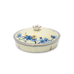 Khay mứt 5 ngăn - Misc Assortment - Hoa Mai Phú Quý (Viền vàng)