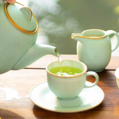 Tách 0.18L - Cordon - Men Ngọc Sương Mờ (Trang Trí Vàng)