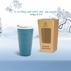 Ly sứ dưỡng sinh 0.48 L (K1) + nắp Dưỡng sinh Indigo (LTA)