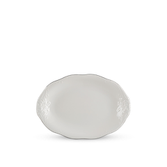 Dĩa Oval 25 cm - Đài Các IFP - Chỉ Bạch Kim