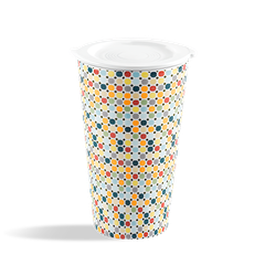 Ly sứ dưỡng sinh 0.48 L (K1) + nắp Dưỡng sinh Mosaic (LTD)