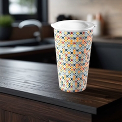 Ly sứ dưỡng sinh 0.48 L (K1) + nắp Dưỡng sinh Mosaic (LTD)