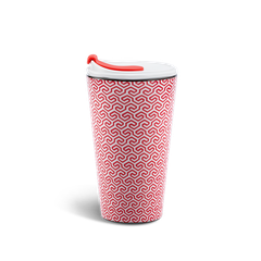 Ly sứ dưỡng sinh 0.48 L (K1) + nắp ống hút - Red Karakusa (LTF)