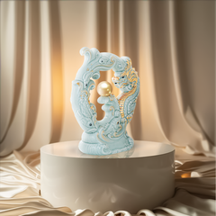 Tượng rồng Khải Đức 23.9 cm - Men Ngọc (bóng)