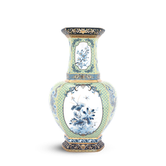 Bình hoa lục giác 45 cm (không quai) - Thịnh Vượng (vàng)