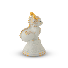 Tượng rồng Hảo Đức 13.5 cm - Màu Trắng
