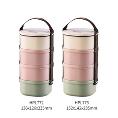 Bộ Hộp Cơm 3 Tầng Bằng Nhựa Size S (136x126x180Mm) - Locknlock - HPL770