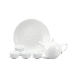 Bộ trà 0.3 L - Sen - Trắng