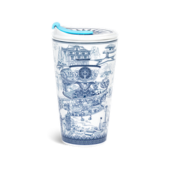 Ly sứ dưỡng sinh 0.48 L (K1) + nắp ống hút - Dưỡng Sinh - Nam Quốc - Nam Bộ