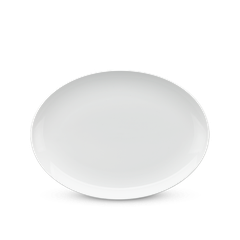 Dĩa elip 42 cm - Camellia - Trắng