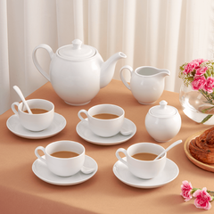Bộ trà 0.8 L - Camellia - Trắng