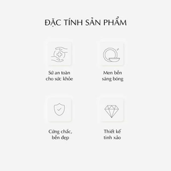 Bộ đồ ăn 6 người 32 sản phẩm - Đài Các - Trang Trí Bạch Kim