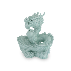 Rồng Xanh (Thuần Ngọc) 23.9 cm - Men Ngọc (bóng)