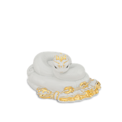 Tượng Rắn Bảo Kim 17 cm - Trắng