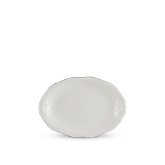 Dĩa Oval 25 cm - Đài Các IFP - Chỉ Bạch Kim