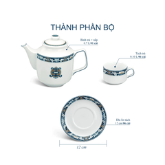 Bộ trà 0.7 L - Jasmine - Phúc Lộc Thọ