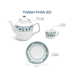 Bộ trà 0.7L - Jasmine - Tứ quý