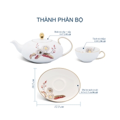 Bộ trà elip 0.47 L - Anna - Thiên Kim