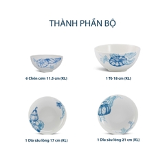 Bộ đồ ăn 9 sản phẩm - Timeless IFP - Vườn Nhà