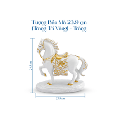 Tượng Bảo Mã 23.9 cm - Tượng - Trắng