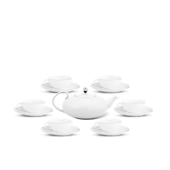 Bộ trà elip - 0.47 L - ANNA Chỉ bạch kim