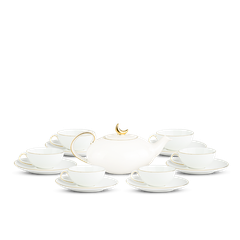 Bộ trà Elip 0.47 L - Anna - Viền Chỉ Vàng (Minh Nguyệt)