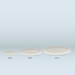 Dĩa oval 28cm - Misc Assortment Lys - Trắng Ngà
