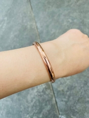 Vòng đồng đỏ dẹt trơn đủ sz