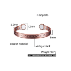 Vòng đồng đỏ nam châm từ tính chống viêm khớp bảo vệ sức khoẻ