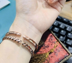 Vòng đồng đỏ dẹt trơn đủ sz