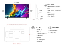 Smart Tivi QNED LG 4K 75 inch 75QNED80TSA