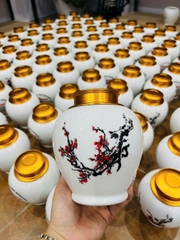 BÌNH ĐỰNG TRÀ MEN TRẮNG