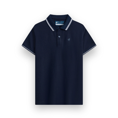 Áo polo Poly, cổ bo trang trí