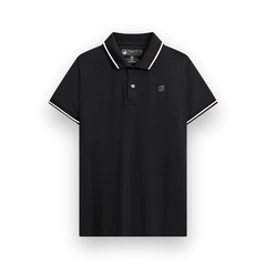 Áo polo trơn, cổ bo viền