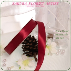 2cm-Ruy Băng Vải Trơn