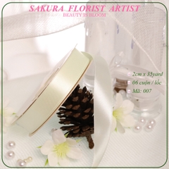 2cm-Ruy Băng Vải Trơn