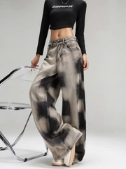 Quần jeans dạo phố Mỹ ống rộng lưng cao, dáng thẳng, phong cách năng động Quảng Châu QJ082250