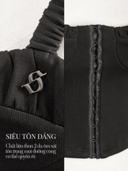 SISTERS Áo croptop cúp ngực Angelica - Trắng