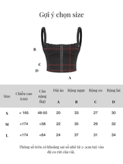 SISTERS Áo croptop cúp ngực Angelica - Trắng