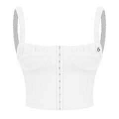 SISTERS Áo croptop cúp ngực Angelica - Trắng