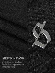 SISTERS Áo dây nhún ánh kim Bling