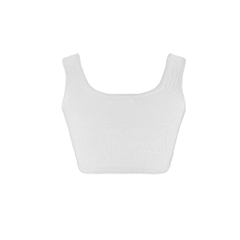 Sisters Áo croptop bản to thun gân co giãn Lendi