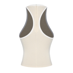 SISTERS Áo ba lỗ khoét sâu Fencii