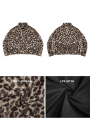DSW Crop Bomber Jacket Classy - Leopard