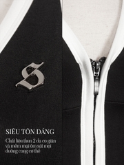 SISTERS Áo cổ yếm phối viền Roline