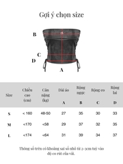 SISTERS Áo croptop cúp ngực đan dây hông Annalise