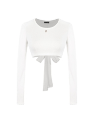 Sisters Áo croptop dài tay hở lưng Giselle