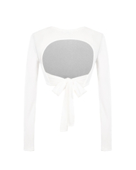 Sisters Áo croptop dài tay hở lưng Giselle