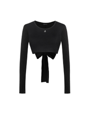 Sisters Áo croptop dài tay hở lưng Giselle